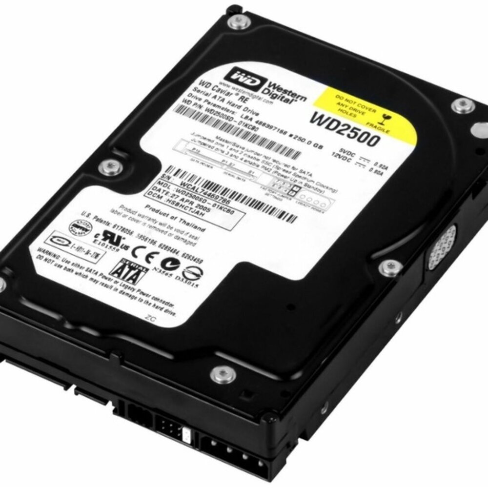 Western Digital Caviar Se 250GB 7200U/Min Molex 8MB SATA WD2500SD 3.5 " Inch